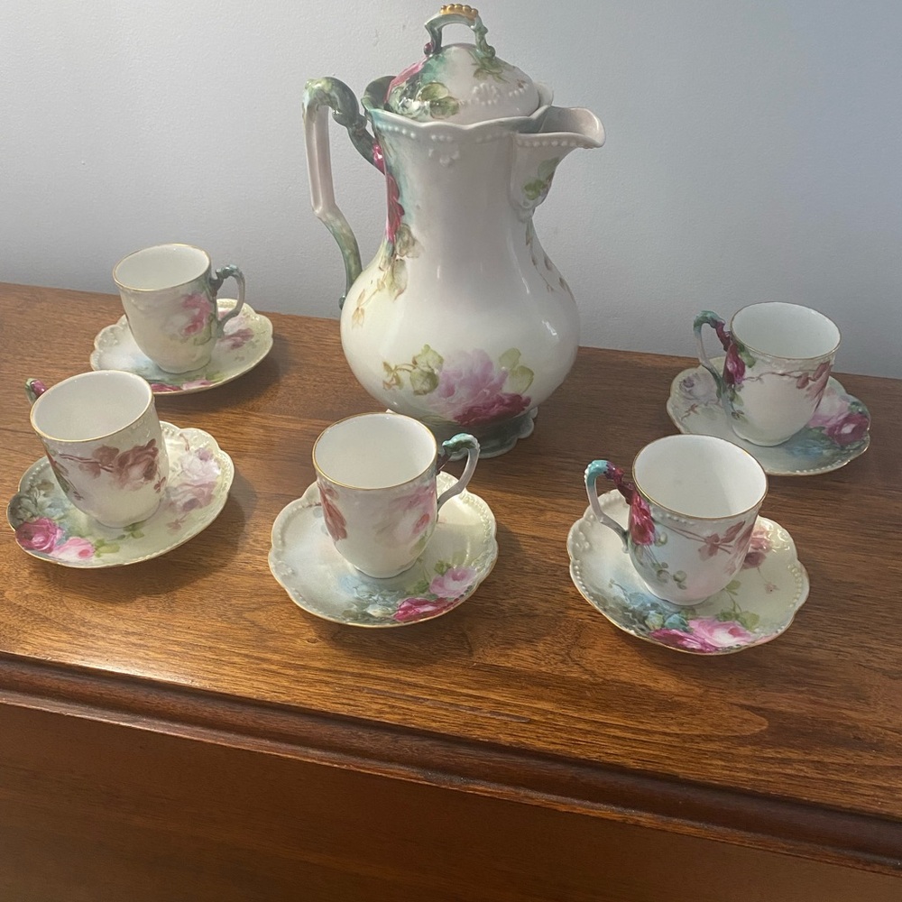 Floral Porcelain Tea Set